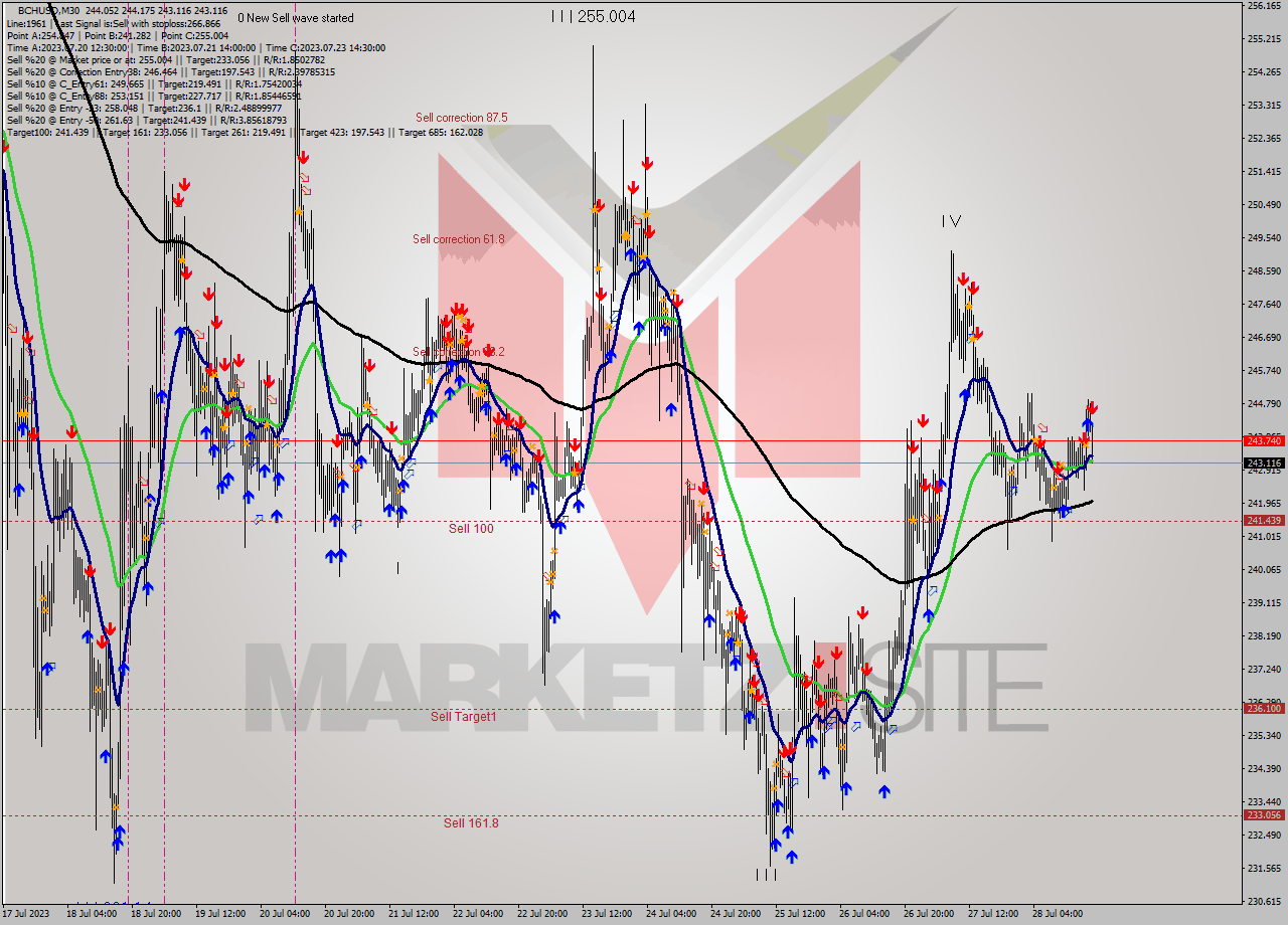 BCHUSD M30 Signal