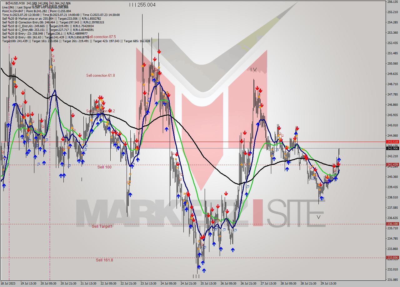 BCHUSD M30 Signal