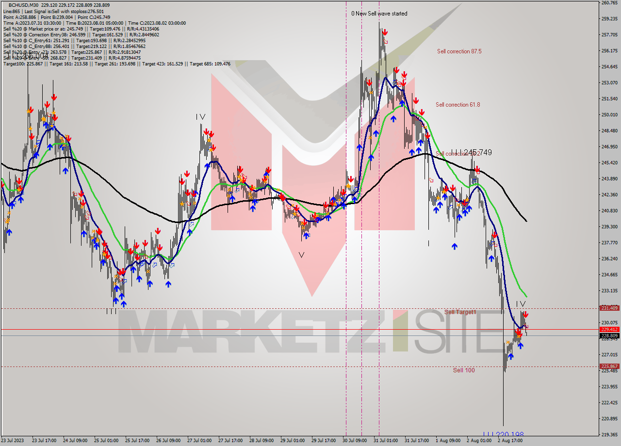 BCHUSD M30 Signal