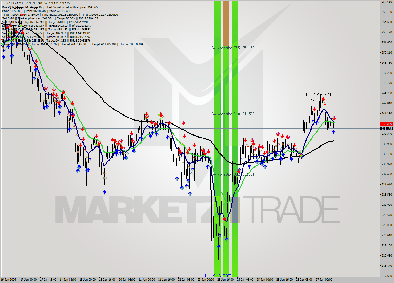 BCHUSD M30 Signal