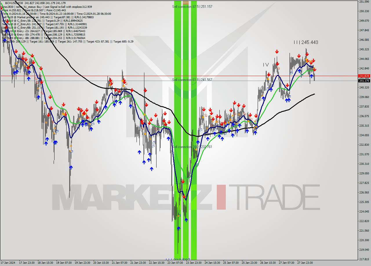 BCHUSD M30 Signal