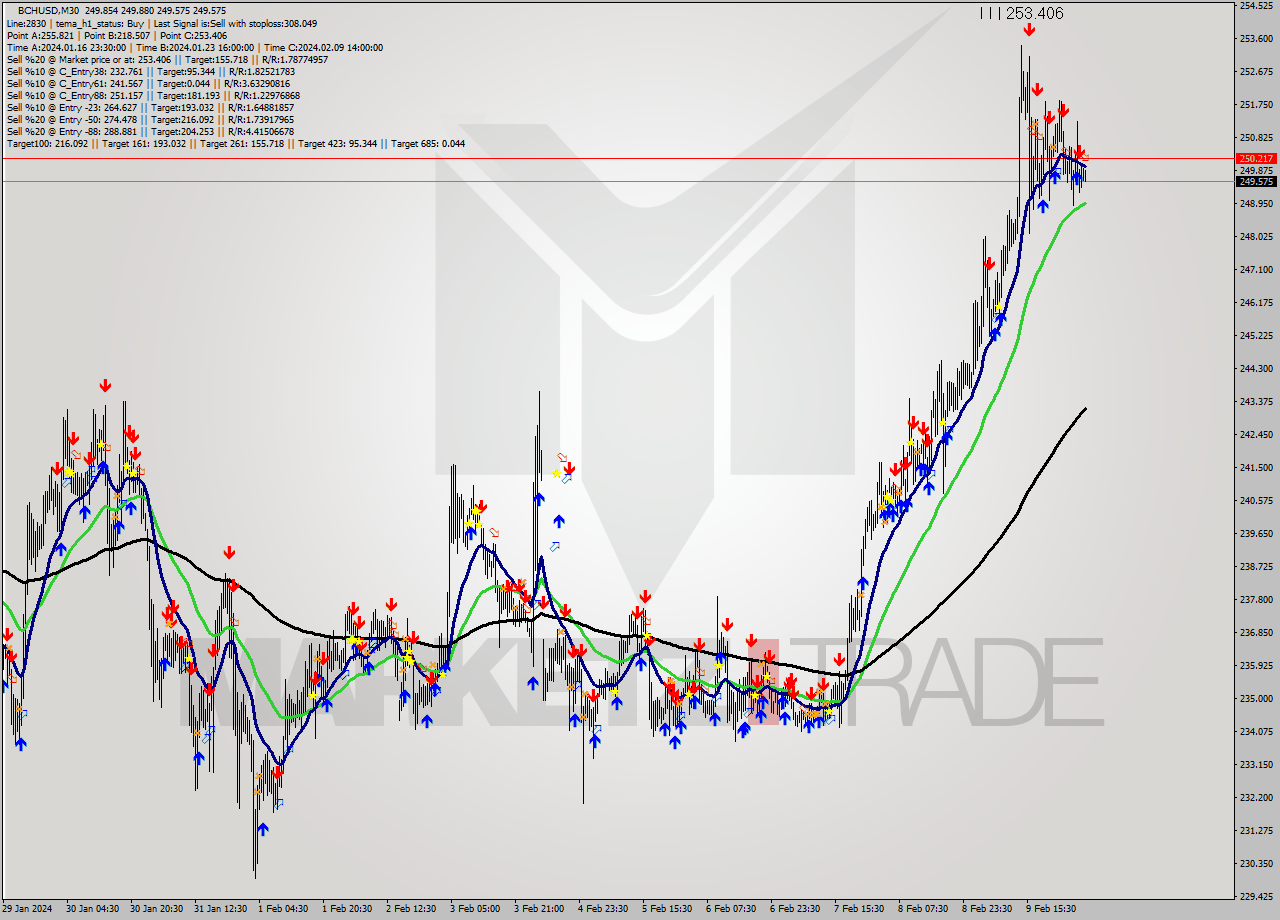 BCHUSD M30 Signal