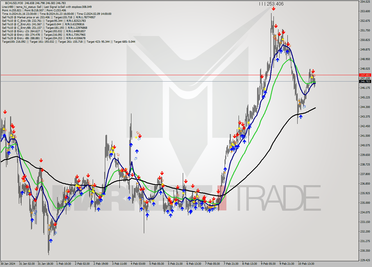 BCHUSD M30 Signal