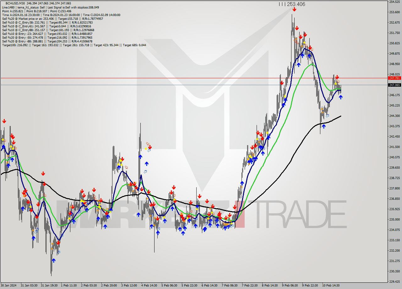 BCHUSD M30 Signal