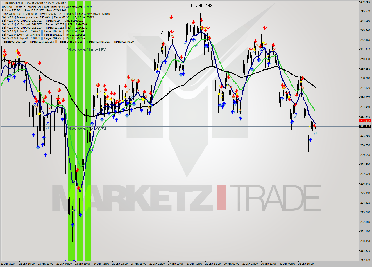 BCHUSD M30 Signal