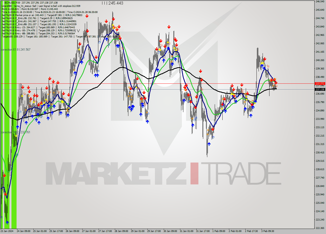 BCHUSD M30 Signal