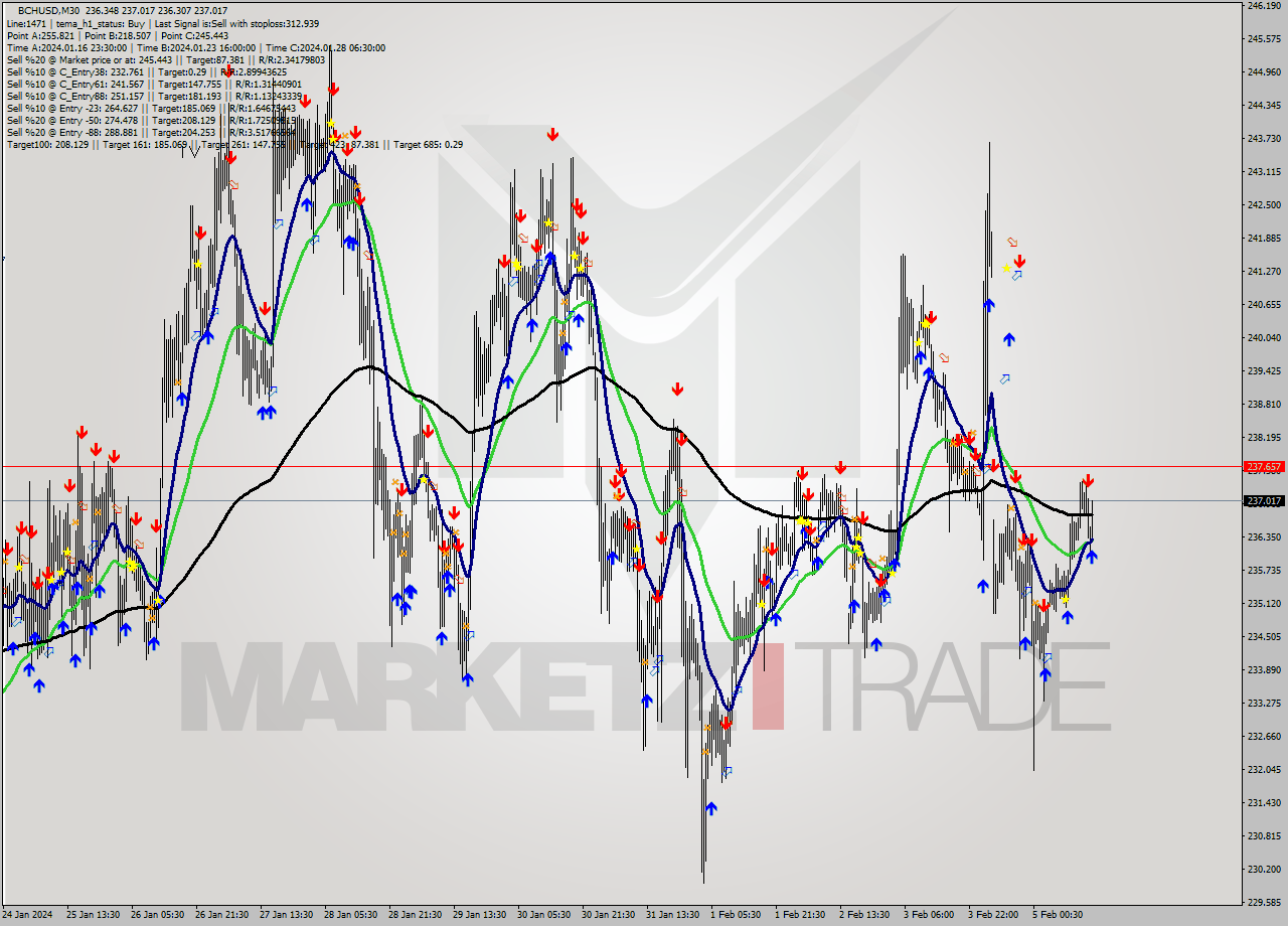 BCHUSD M30 Signal