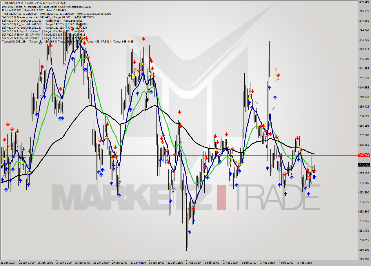 BCHUSD M30 Signal