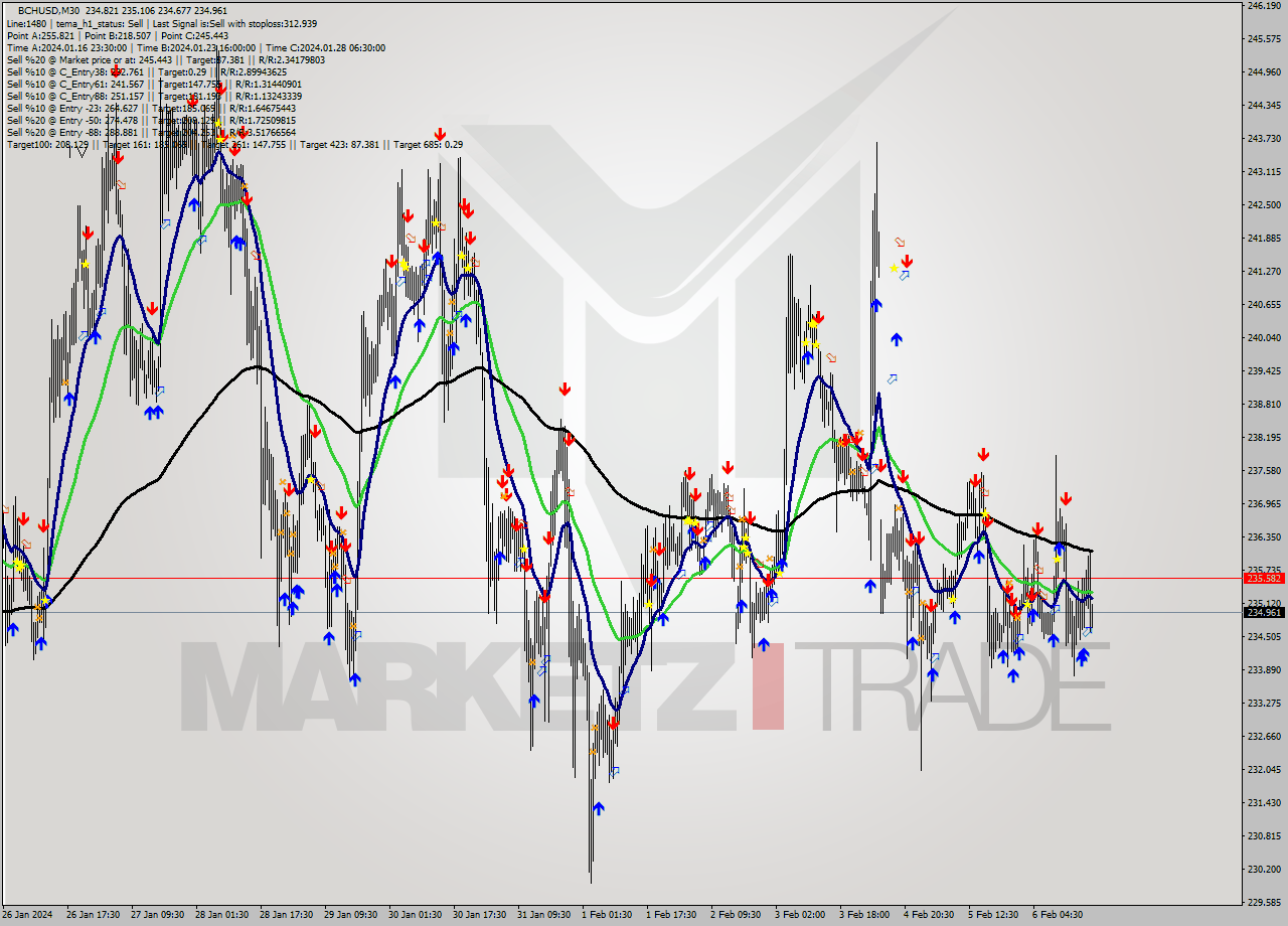 BCHUSD M30 Signal