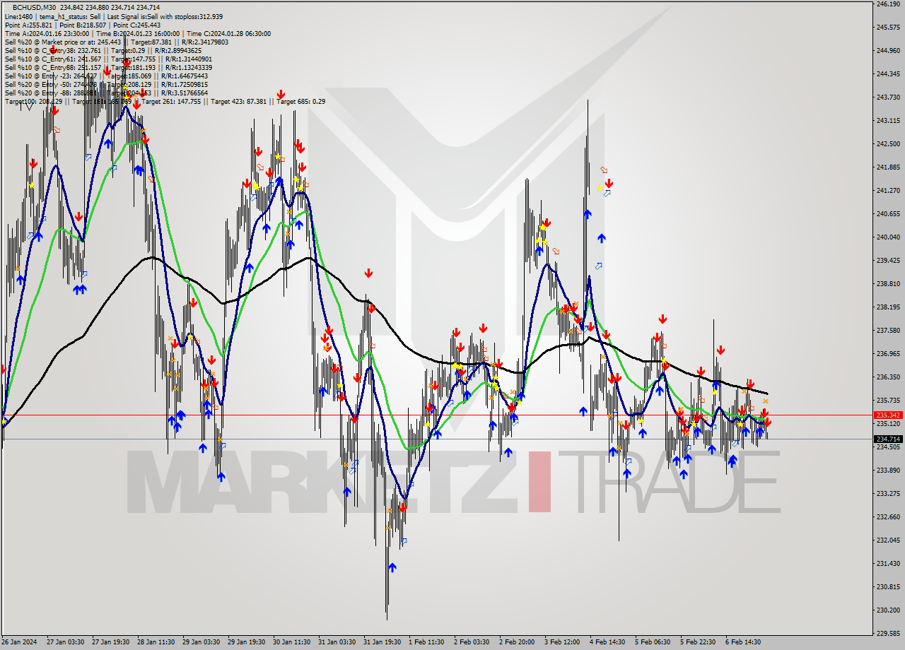 BCHUSD M30 Signal