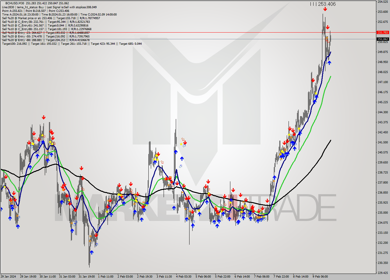 BCHUSD M30 Signal