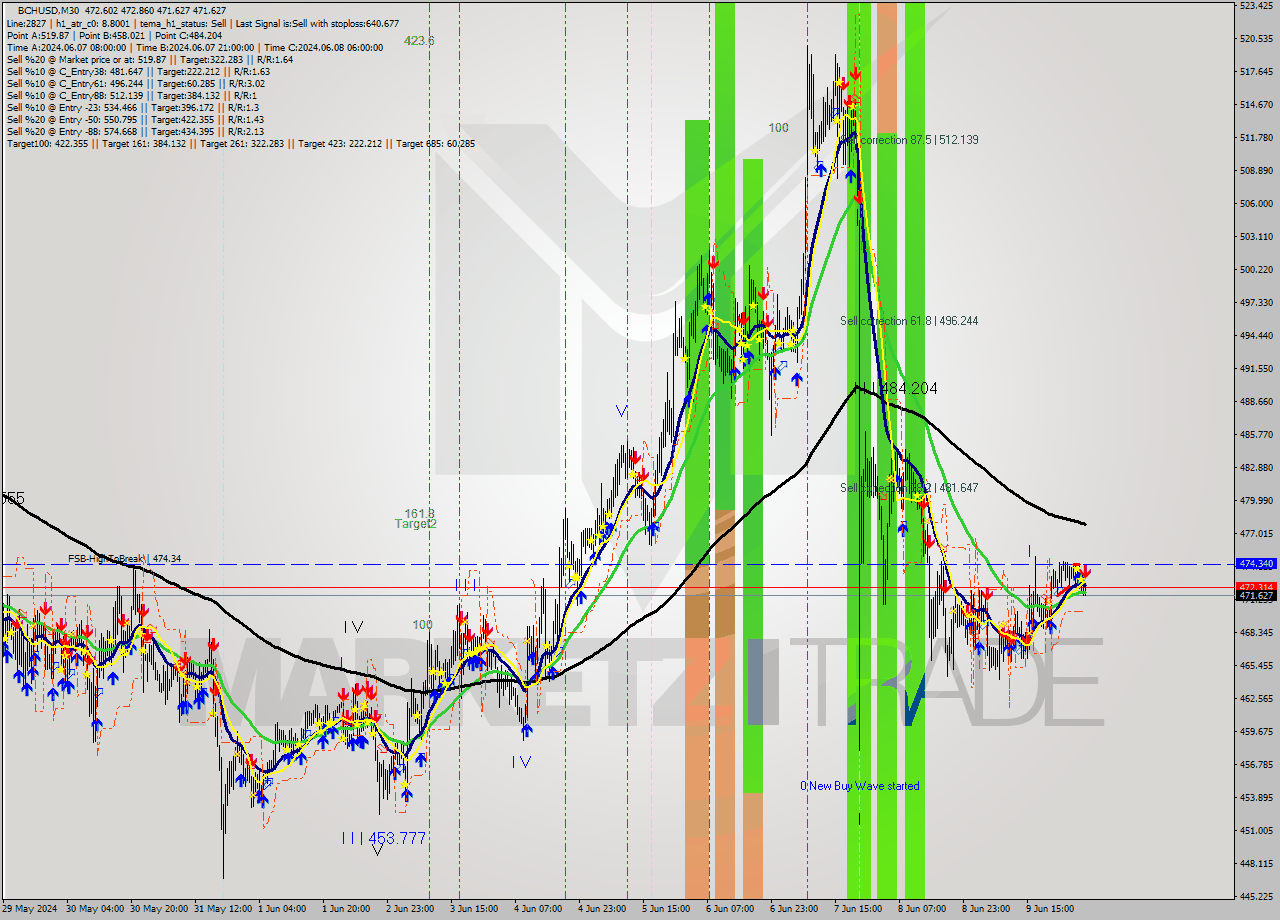 BCHUSD M30 Signal