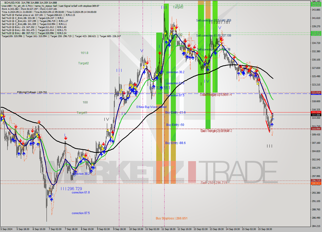 BCHUSD M30 Signal