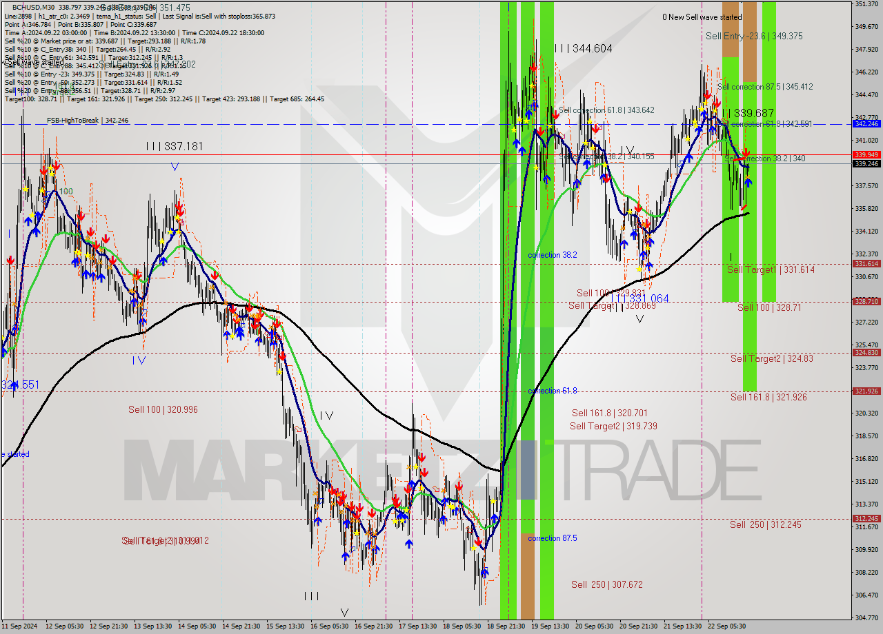 BCHUSD M30 Signal